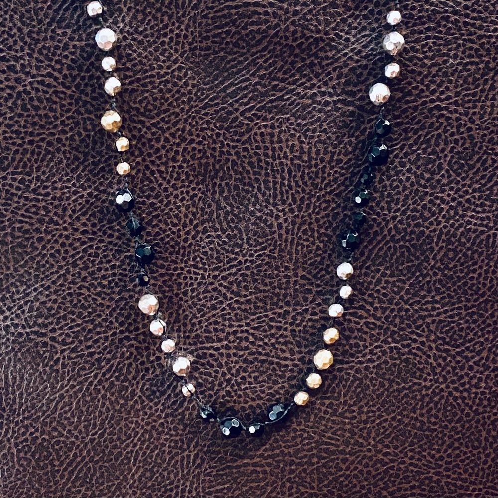 🌟6xHP🌟Lucky Brand Metallic Knotted Bead Necklace
